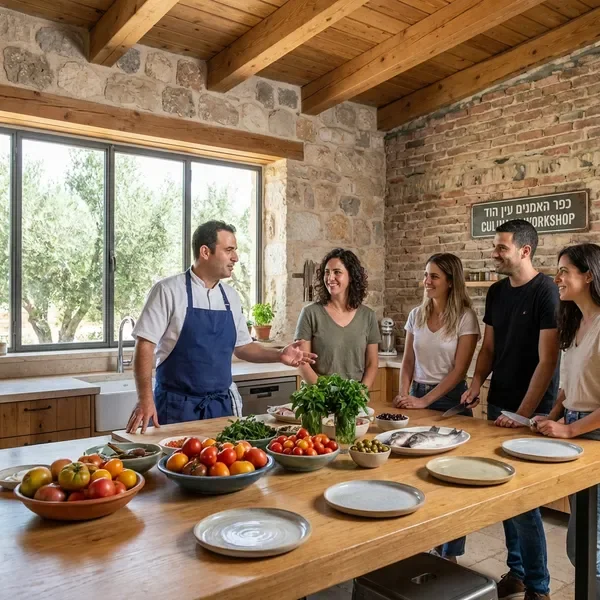 סדנאות קולינריה בעין הוד - שף מלמד הכנת מאכלים